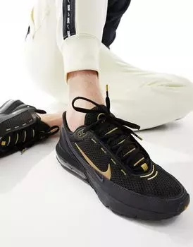 Черно-золотые кроссовки NIKE Air Max Pulse