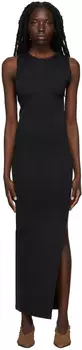 Черное эластичное платье Лу Simon Miller