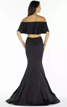 Черное бандо из двух частей с юбкой-русалкой ALYCE PARIS, черный