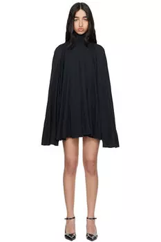Черное базовое трикотажное мини-платье MM6 Maison Margiela