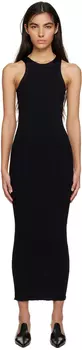 Черное бесшовное платье-миди Totme