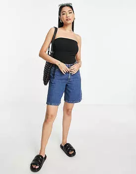 Черное боди-бандо Topshop