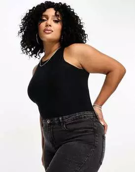 Черное боди-гонщик Yours