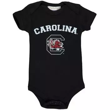 Черное боди Infant South Carolina Gamecocks Arch & Logo Unbranded