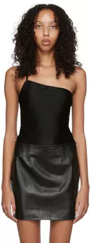 Черное боди из вискозы Gauge81