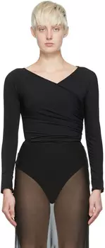 Черное боди Nao Takekoshi Edition 'The Gathered Cache-Coeur' Wolford