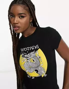 Черное боди с принтом Wu Tang Clan по лицензии ASOS