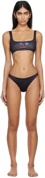Черное фатальное бикини Knwls