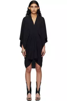 Черное голливудское полумесяце мини-платье Rick Owens