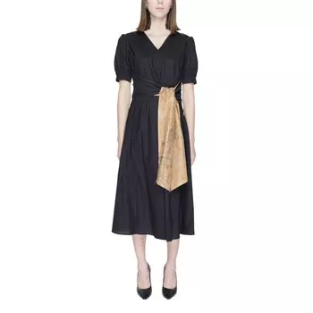 Черное хлопковое платье ALVIERO MARTINI 1a CLASSE