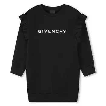 Черное хлопковое платье-свитшот 4G Givenchy, черный