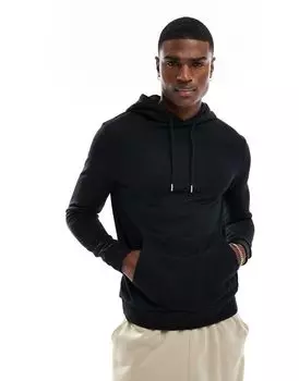 Черное худи ASOS DESIGN