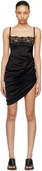 Черное мини-платье Le Chouchou La Saudade Brodee Jacquemus
