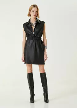 Черное мини-платье Network