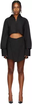Черное мини-платье-рубашка Dion SIR.
