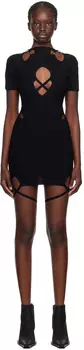 Черное мини-платье с когтями SRVC