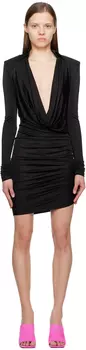 Черное мини-платье Utena Gauge81
