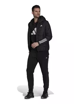 Черное мужское пальто Adidas