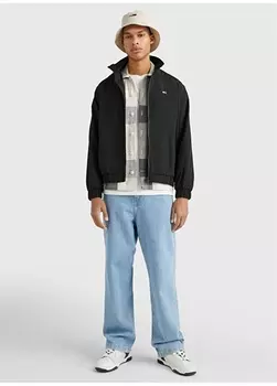 Черное мужское пальто Tommy Jeans