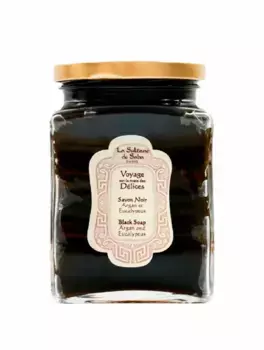 Черное мыло для лица и тела La Sultane de Saba c арганом и эвкалиптом, 300 мл La Sultane de Saba