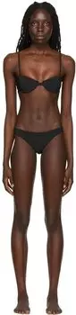 черное нейлоновое бикини Totme