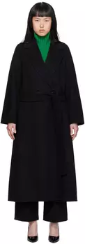 Черное пальто Eliot S Max Mara