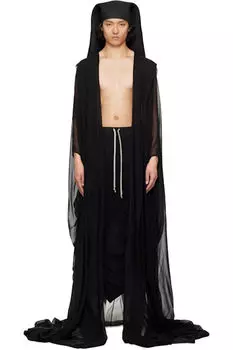 Черное пальто Hollywood Allahnah Rick Owens