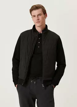 Черное пальто с украшением Beymen