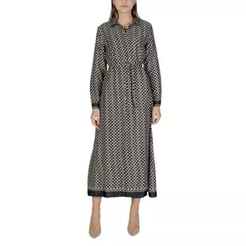 Черное платье из переработанного полиэстера ONLY