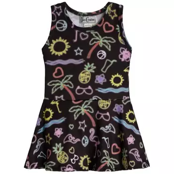 Черное платье-майка Happy Lights для девочек Dori Creations, черный