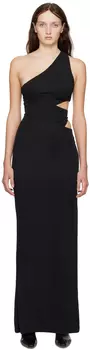 Черное платье макси Letta Staud