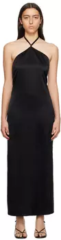 Черное платье-макси с глубокой спиной Filippa K