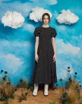 Черное платье макси Sister Jane – с вышивкой звезд