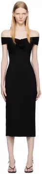 Черное платье-миди Fiorello Reformation