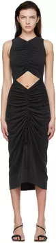 Черное платье-миди из модала THIRD FORM