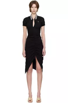 Черное платье-миди с эффектом потертости Vivienne Westwood