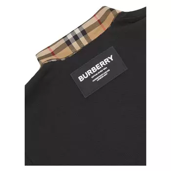 Черное платье-поло Burberry, черный
