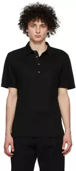 Черное поло Scalmana Carlino Barena