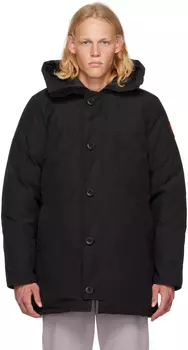 Черное пуховое пальто Chateau Canada Goose
