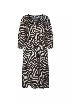 Черное розовое платье Seidensticker, черный