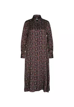 Черное розовое платье Seidensticker, черный