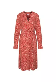 Черное розовое платье Seidensticker, красный