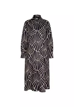 Черное розовое платье Seidensticker, синий