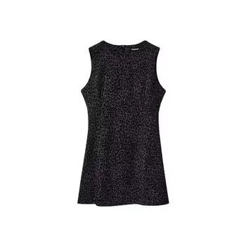 Черное вискозное платье Desigual