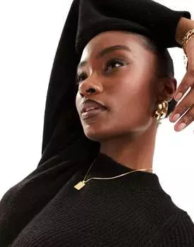 Черное вязаное платье миди с рукавами Vero Moda Aware