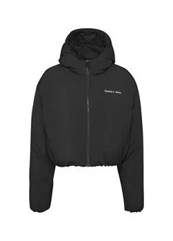 Черное женское пальто Tommy Jeans