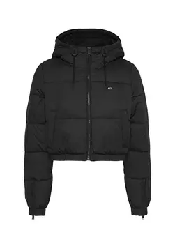 Черное женское пальто Tommy Jeans