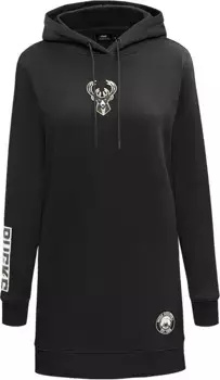 Черное женское платье с капюшоном Pro Standard Milwaukee Bucks