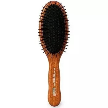 Чернота средств массовой информации деревянных зубов пневматической щетки 12 Акс355 пластиковая совместимая для волос, Acca Kappa