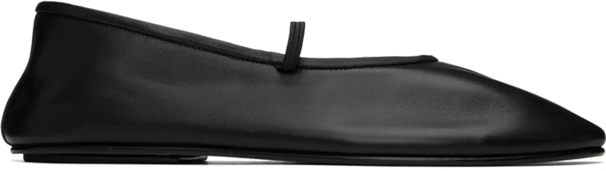 Черные эластичные балетки The Row